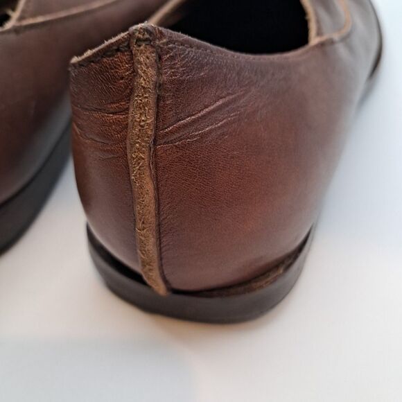 CYDWOQ Hand Made in USA Brown Leather Loafers Slip-Ons Shoes Womens 39 / Sz 8.5 - Picture 8 of 16